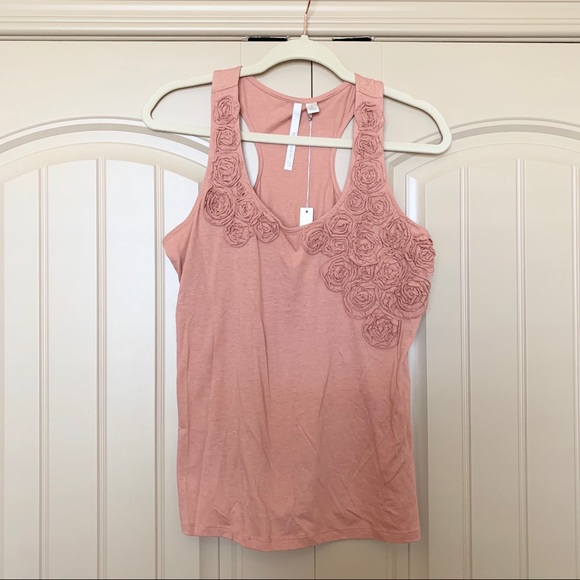 LC Lauren Conrad Tops - LC Lauren Conrad Floral Embellished Tank